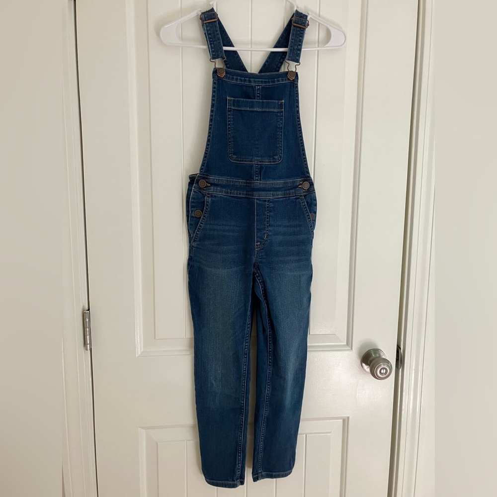 Crewcuts Denim Overalls in Broken In Coastline Blue Wash
